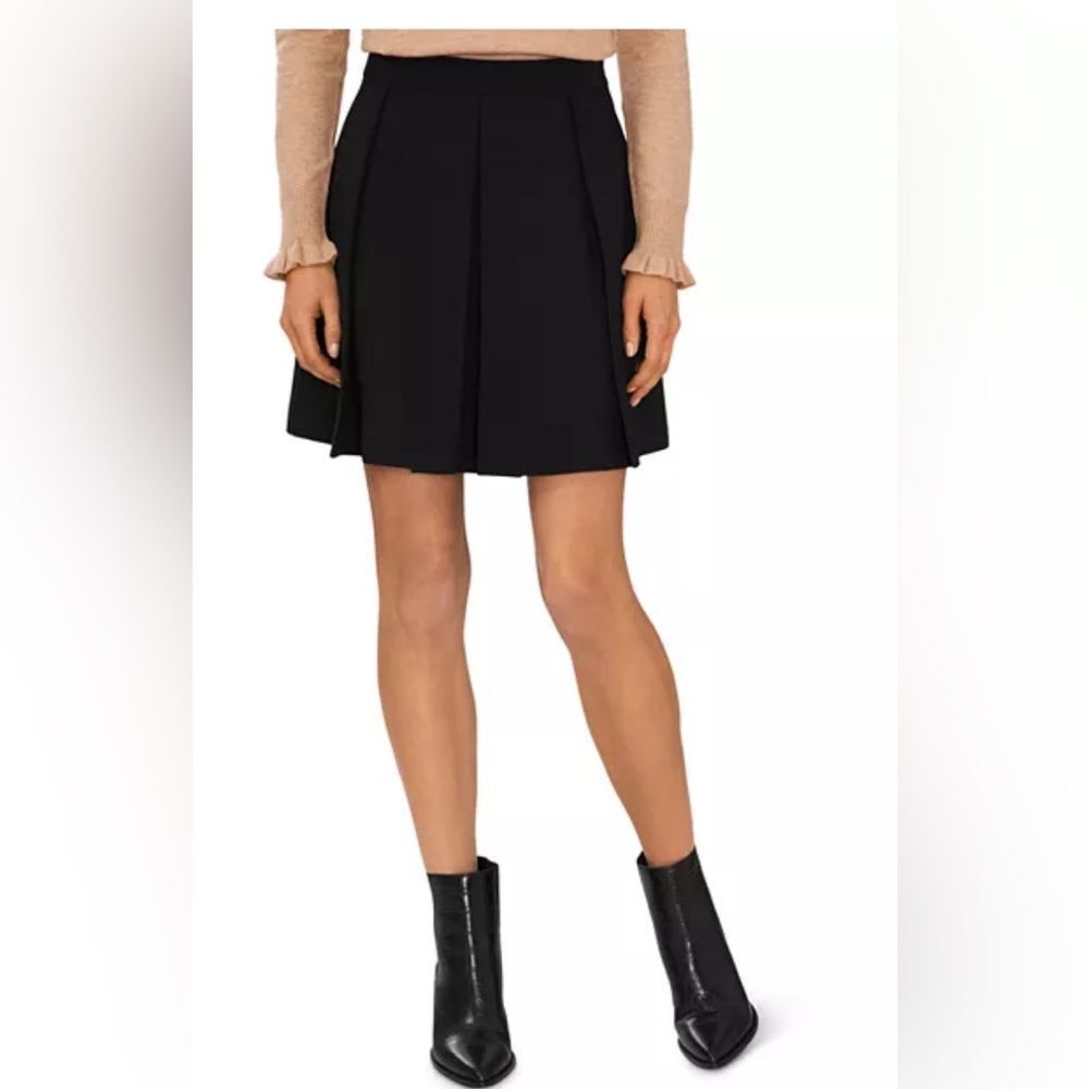 NWT Cece black pleated skirt sz 0
